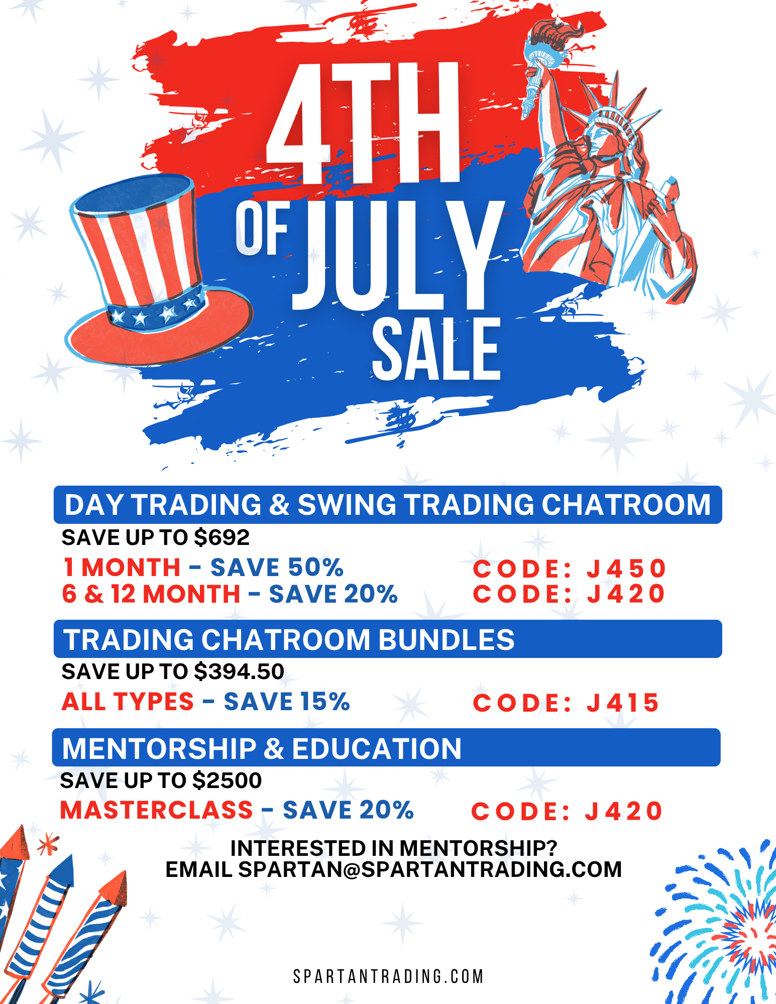 Spartan Trading July 4 2026 Promo Codes